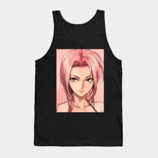 Manga charaters Anime Girl Pink Body Tank Top